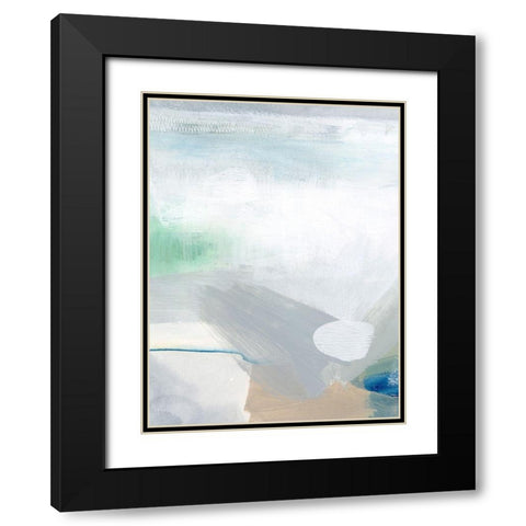 Sage and Pebbles II Black Modern Wood Framed Art Print with Double Matting by Popp, Grace