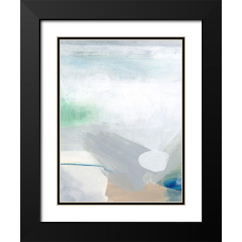 Sage and Pebbles II Black Modern Wood Framed Art Print with Double Matting by Popp, Grace