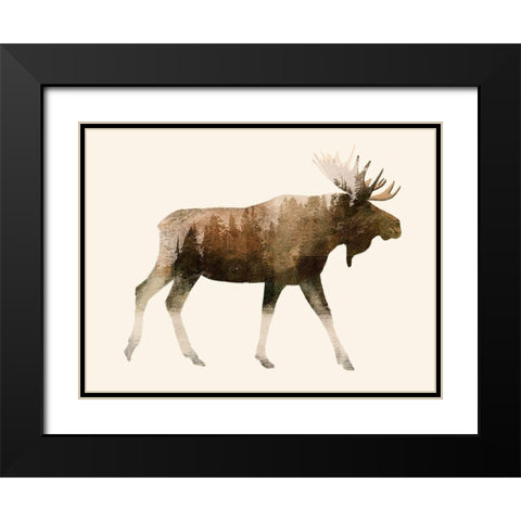 The Wilderness III Black Modern Wood Framed Art Print with Double Matting by Barnes, Victoria