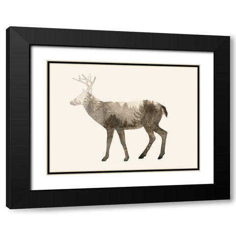 The Wilderness IV Black Modern Wood Framed Art Print with Double Matting by Barnes, Victoria