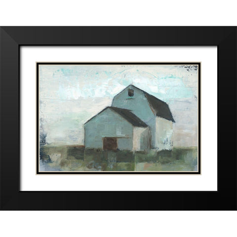 Barn at Sunset I Black Modern Wood Framed Art Print with Double Matting by Harper, Ethan