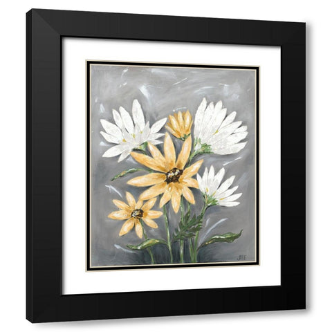 Summer Daisies I Black Modern Wood Framed Art Print with Double Matting by Reynolds, Jade