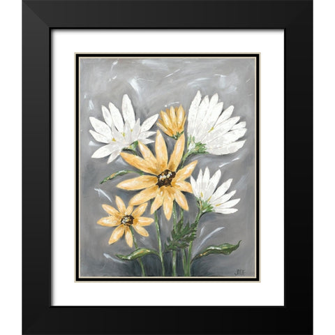 Summer Daisies I Black Modern Wood Framed Art Print with Double Matting by Reynolds, Jade