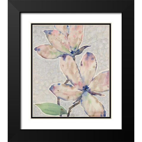 Blossom Study I Black Modern Wood Framed Art Print with Double Matting by OToole, Tim