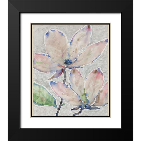 Blossom Study II Black Modern Wood Framed Art Print with Double Matting by OToole, Tim