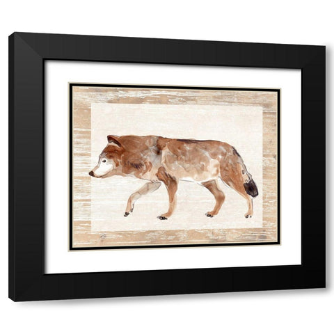 Rustic Barnwood Animals II Black Modern Wood Framed Art Print with Double Matting by Vess, June Erica
