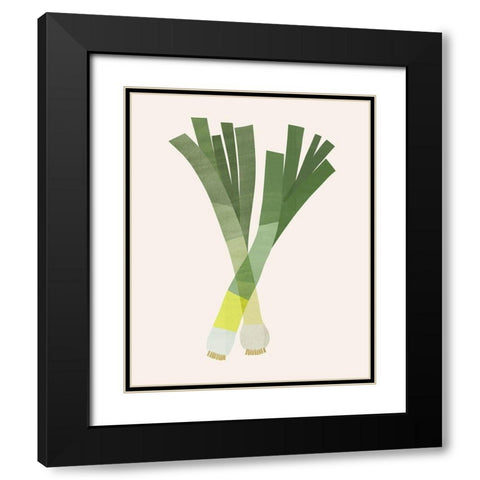 Organic Veg II Black Modern Wood Framed Art Print with Double Matting by Barnes, Victoria