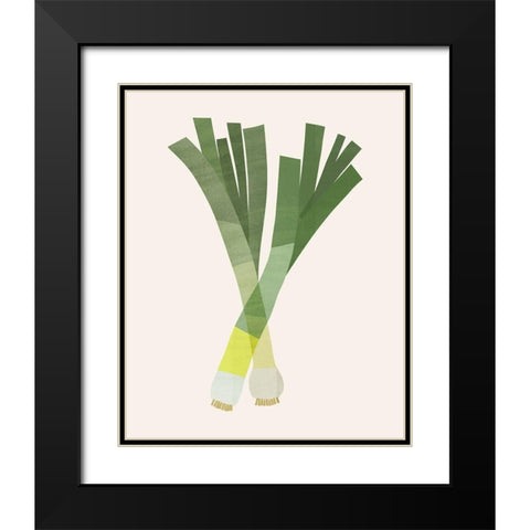 Organic Veg II Black Modern Wood Framed Art Print with Double Matting by Barnes, Victoria