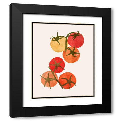 Organic Veg IV Black Modern Wood Framed Art Print with Double Matting by Barnes, Victoria