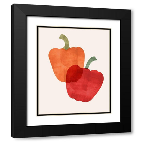 Organic Veg VII Black Modern Wood Framed Art Print with Double Matting by Barnes, Victoria