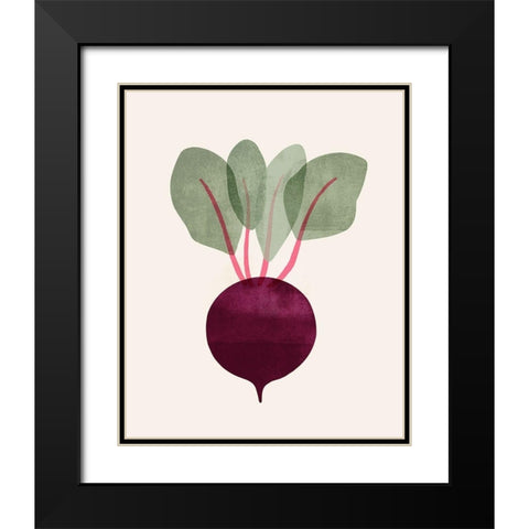 Organic Veg IX Black Modern Wood Framed Art Print with Double Matting by Barnes, Victoria