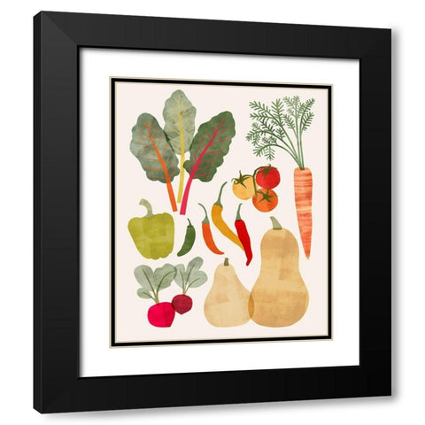 Garden Offering II Black Modern Wood Framed Art Print with Double Matting by Barnes, Victoria