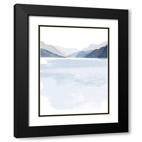 Glacial Lake II Black Modern Wood Framed Art Print with Double Matting by Barnes, Victoria