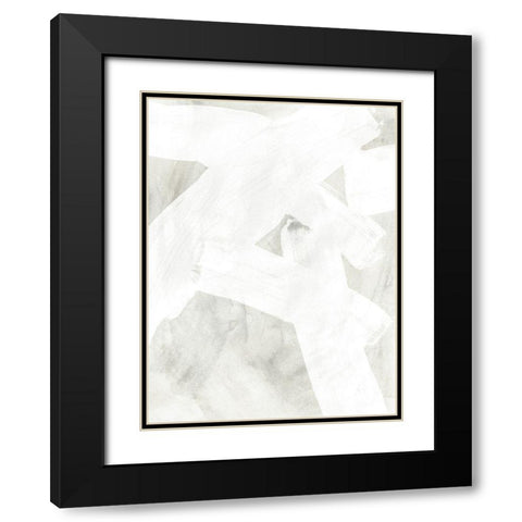 Stone Brush I Black Modern Wood Framed Art Print with Double Matting by Vess, June Erica