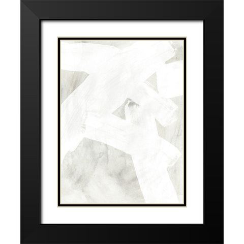 Stone Brush I Black Modern Wood Framed Art Print with Double Matting by Vess, June Erica