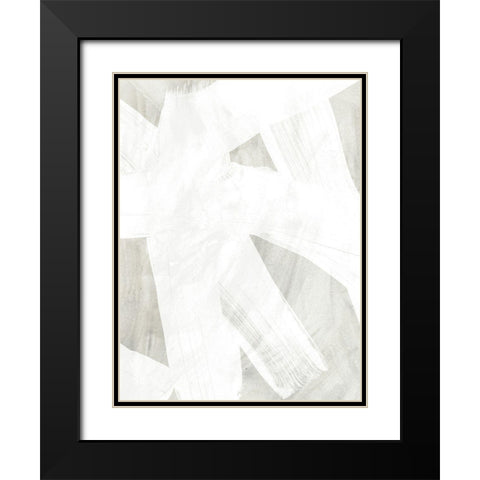 Stone Brush II Black Modern Wood Framed Art Print with Double Matting by Vess, June Erica