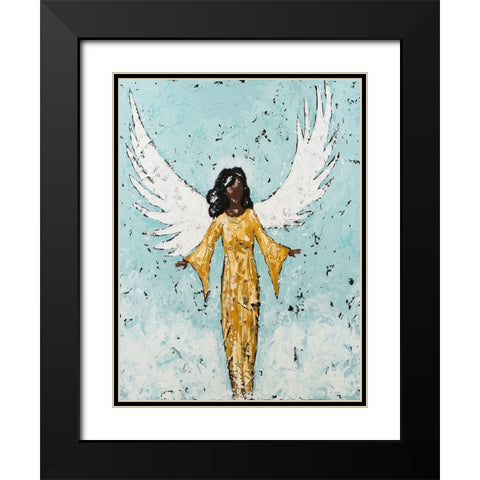 Earthly Angel II Black Modern Wood Framed Art Print with Double Matting by Reynolds, Jade