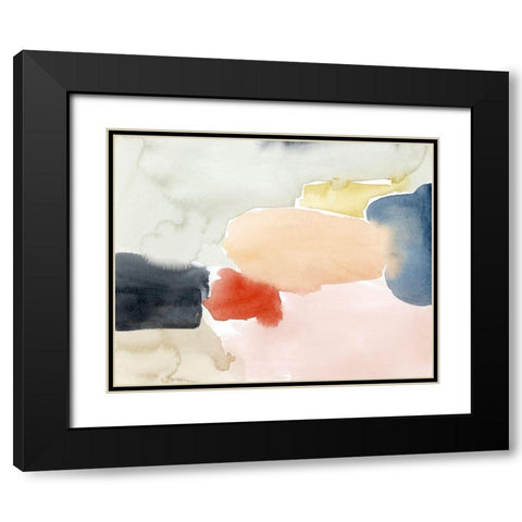 Watercolor Playground I Black Modern Wood Framed Art Print with Double Matting by Popp, Grace