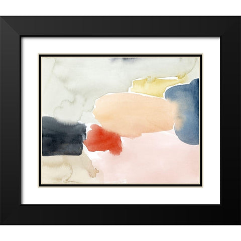 Watercolor Playground I Black Modern Wood Framed Art Print with Double Matting by Popp, Grace