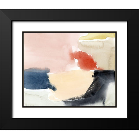 Watercolor Playground II Black Modern Wood Framed Art Print with Double Matting by Popp, Grace