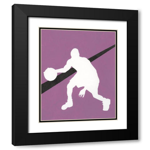 Its All About the Game I Black Modern Wood Framed Art Print with Double Matting by Moore, Regina