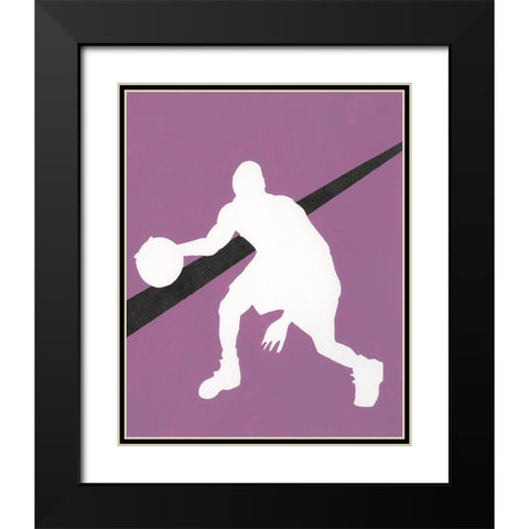 Its All About the Game I Black Modern Wood Framed Art Print with Double Matting by Moore, Regina