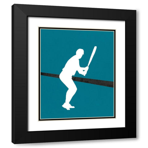 Its All About the Game II Black Modern Wood Framed Art Print with Double Matting by Moore, Regina