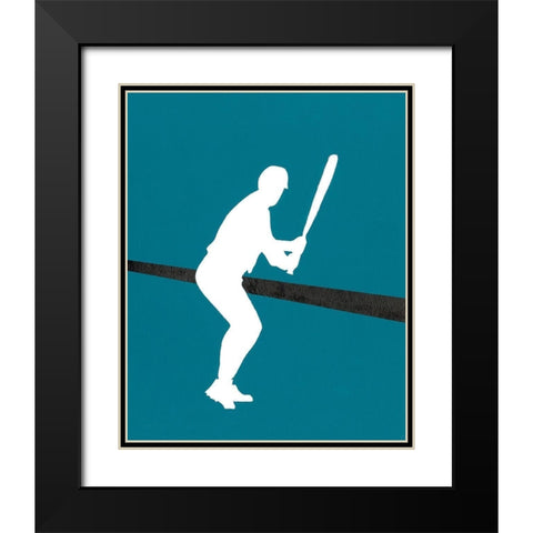 Its All About the Game II Black Modern Wood Framed Art Print with Double Matting by Moore, Regina