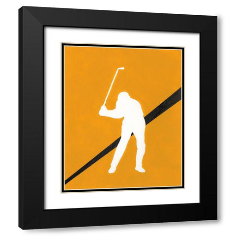 Its All About the Game III Black Modern Wood Framed Art Print with Double Matting by Moore, Regina