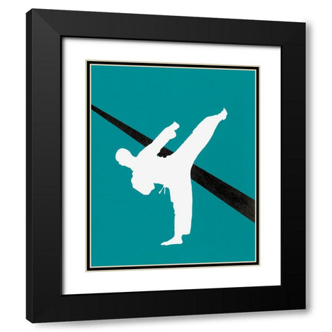 Its All About the Game V Black Modern Wood Framed Art Print with Double Matting by Moore, Regina