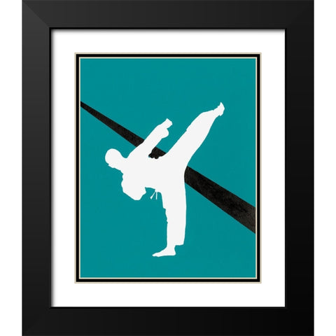 Its All About the Game V Black Modern Wood Framed Art Print with Double Matting by Moore, Regina