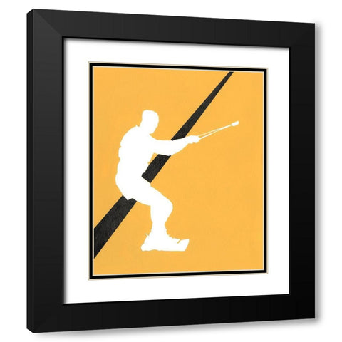 Its All About the Game X Black Modern Wood Framed Art Print with Double Matting by Moore, Regina