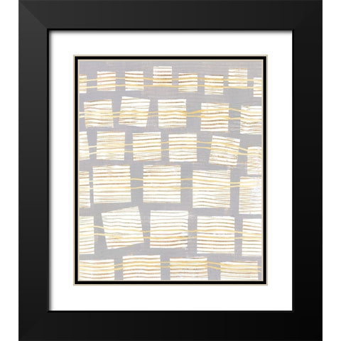 Networks I Black Modern Wood Framed Art Print with Double Matting by Lam, Vanna