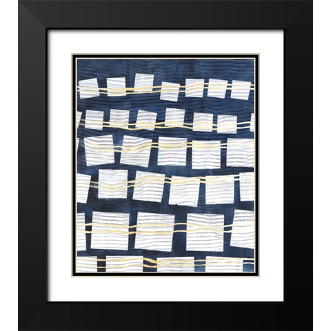 Networks III Black Modern Wood Framed Art Print with Double Matting by Lam, Vanna