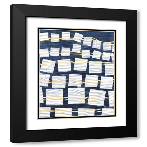 Networks IV Black Modern Wood Framed Art Print with Double Matting by Lam, Vanna