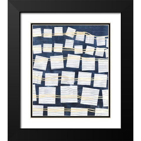 Networks IV Black Modern Wood Framed Art Print with Double Matting by Lam, Vanna