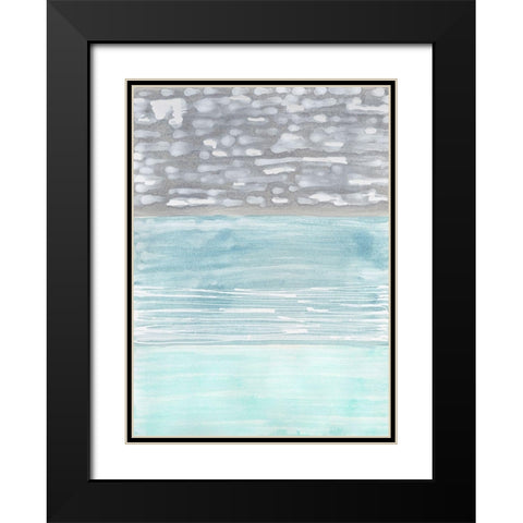 Hydrusphere II Black Modern Wood Framed Art Print with Double Matting by Lam, Vanna
