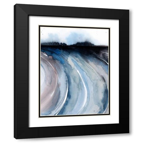 Geode Valley II Black Modern Wood Framed Art Print with Double Matting by Popp, Grace