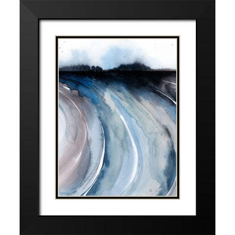 Geode Valley II Black Modern Wood Framed Art Print with Double Matting by Popp, Grace