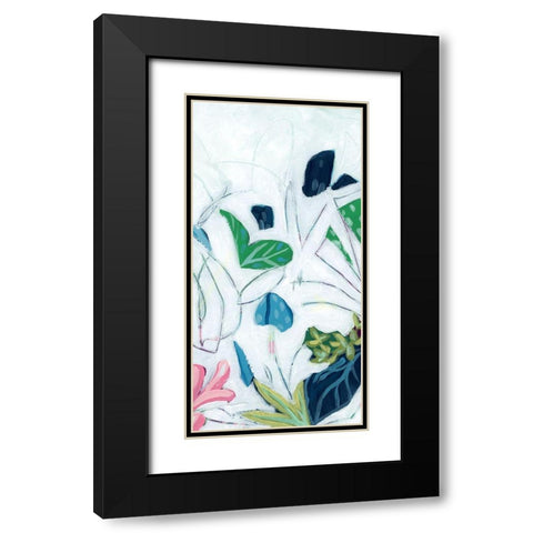 Tropical Trace V Black Modern Wood Framed Art Print with Double Matting by Vess, June Erica