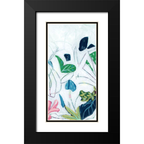 Tropical Trace V Black Modern Wood Framed Art Print with Double Matting by Vess, June Erica
