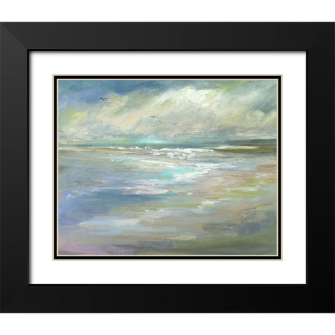 Beach Light I Black Modern Wood Framed Art Print with Double Matting by Finch, Sheila