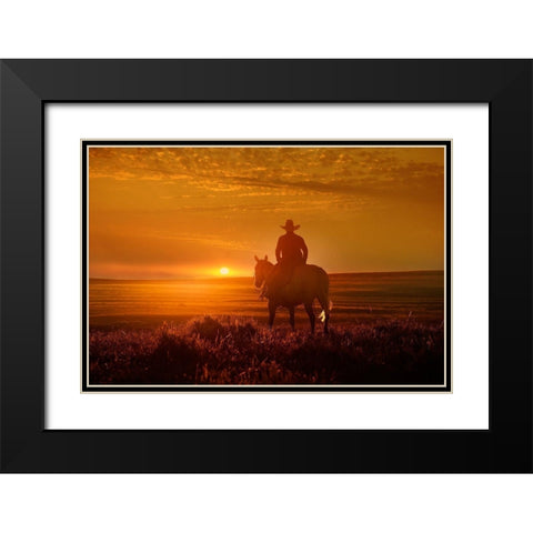 View At Rest III Black Modern Wood Framed Art Print with Double Matting by PHBurchett