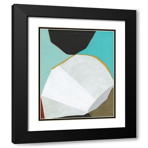 Graphica II Black Modern Wood Framed Art Print with Double Matting by Fuchs, Jodi