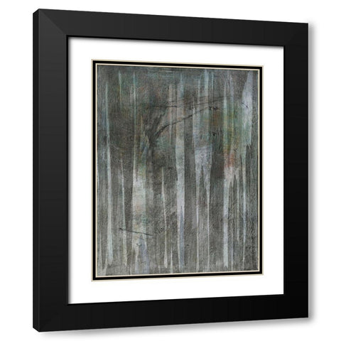 Birch Forest Abstracts II Black Modern Wood Framed Art Print with Double Matting by Fuchs, Jodi