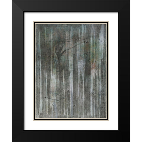 Birch Forest Abstracts II Black Modern Wood Framed Art Print with Double Matting by Fuchs, Jodi