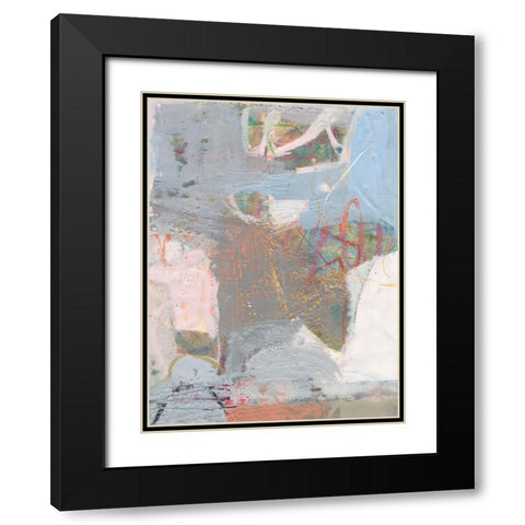 Minim II Black Modern Wood Framed Art Print with Double Matting by Jachimiec, Sue