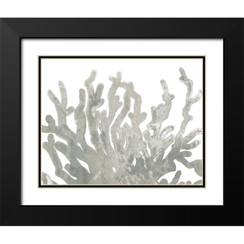 Stone Macro Coral III Black Modern Wood Framed Art Print with Double Matting by Vess, June Erica