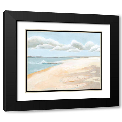 Sandy Getaway I Black Modern Wood Framed Art Print with Double Matting by Popp, Grace