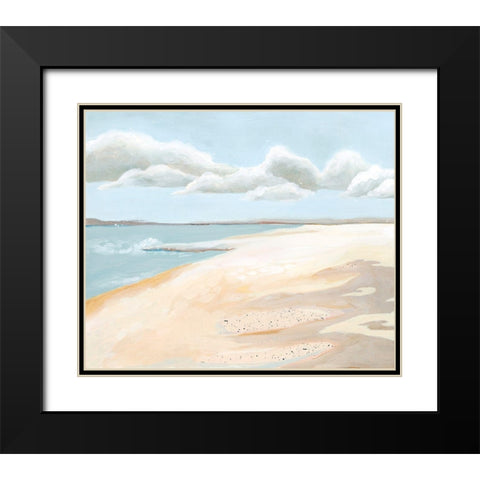 Sandy Getaway I Black Modern Wood Framed Art Print with Double Matting by Popp, Grace